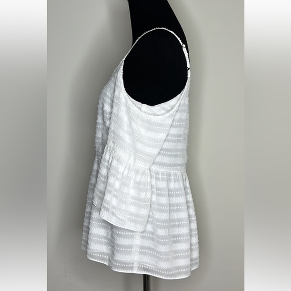 1. STATE White Cold Shoulder Strap Boho Flowy Cute Chic Top Shirt XS - Picture 4 of 7